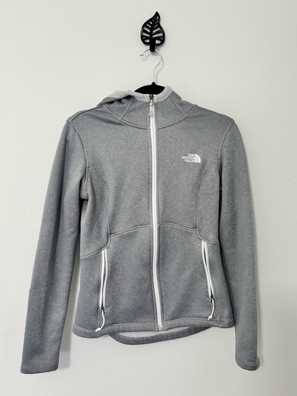 🩶 North Face Full-Zip Fleece Hoodie — Women’s S